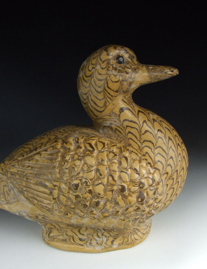 One Nice Chinese Antique Twisted Clay Pottery Duck